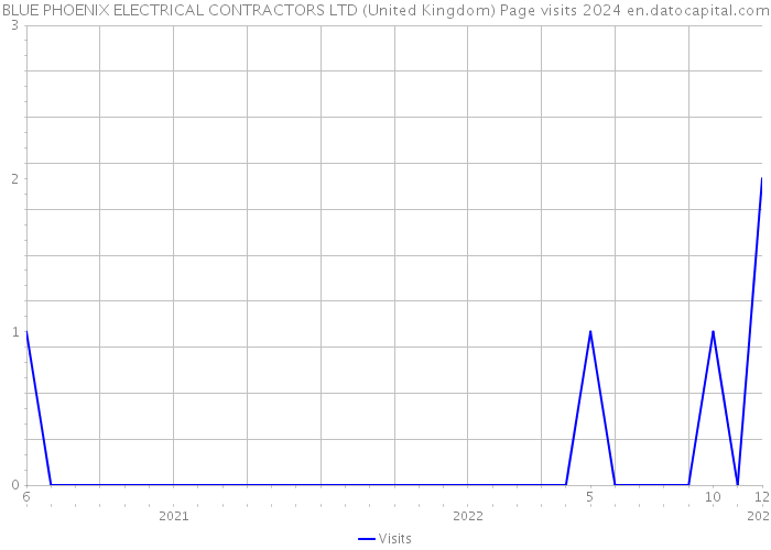 BLUE PHOENIX ELECTRICAL CONTRACTORS LTD (United Kingdom) Page visits 2024 