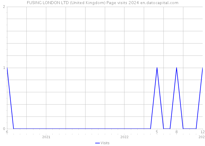 FUSING LONDON LTD (United Kingdom) Page visits 2024 