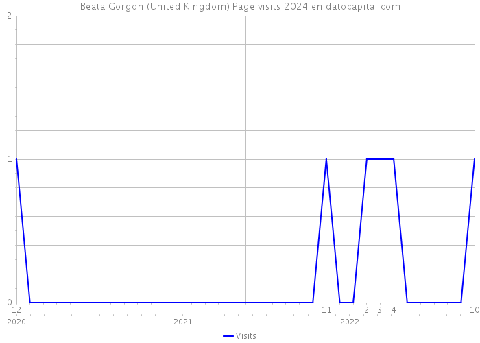 Beata Gorgon (United Kingdom) Page visits 2024 