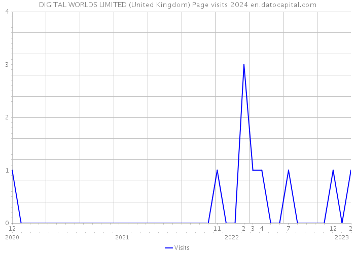 DIGITAL WORLDS LIMITED (United Kingdom) Page visits 2024 
