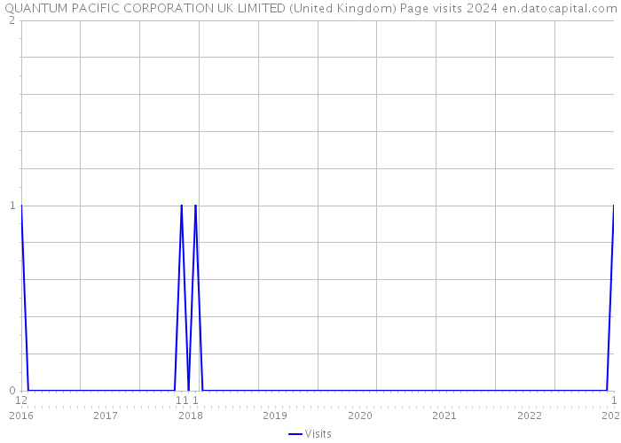 QUANTUM PACIFIC CORPORATION UK LIMITED (United Kingdom) Page visits 2024 