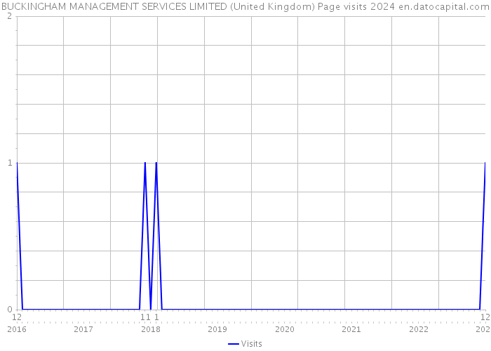 BUCKINGHAM MANAGEMENT SERVICES LIMITED (United Kingdom) Page visits 2024 