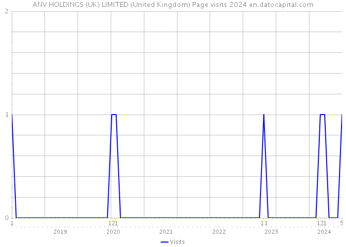 ANV HOLDINGS (UK) LIMITED (United Kingdom) Page visits 2024 