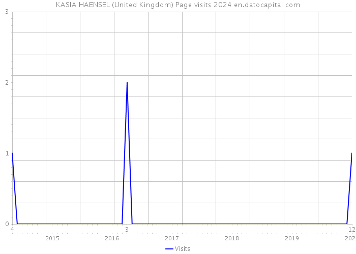 KASIA HAENSEL (United Kingdom) Page visits 2024 