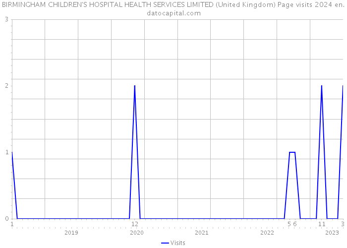 BIRMINGHAM CHILDREN'S HOSPITAL HEALTH SERVICES LIMITED (United Kingdom) Page visits 2024 