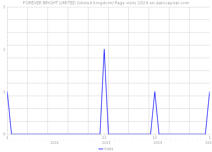 FOREVER BRIGHT LIMITED (United Kingdom) Page visits 2024 