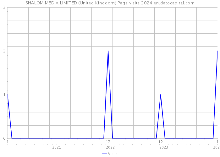 SHALOM MEDIA LIMITED (United Kingdom) Page visits 2024 
