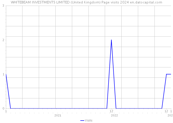 WHITEBEAM INVESTMENTS LIMITED (United Kingdom) Page visits 2024 