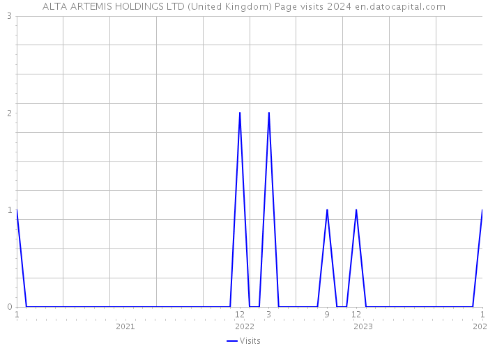 ALTA ARTEMIS HOLDINGS LTD (United Kingdom) Page visits 2024 
