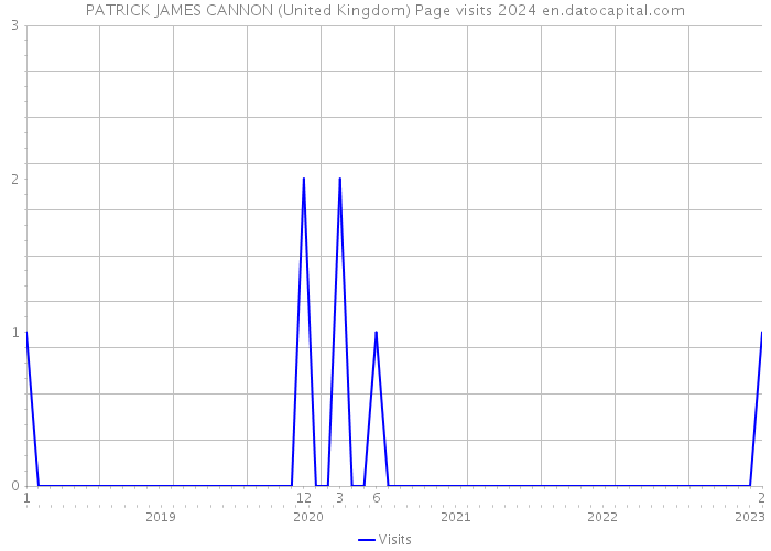 PATRICK JAMES CANNON (United Kingdom) Page visits 2024 