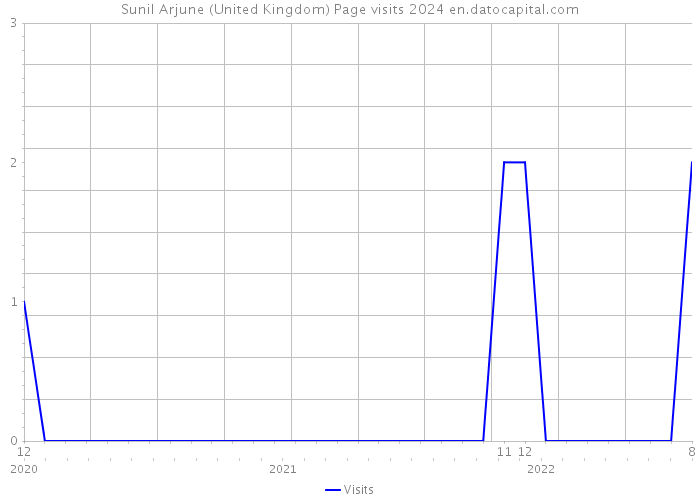 Sunil Arjune (United Kingdom) Page visits 2024 