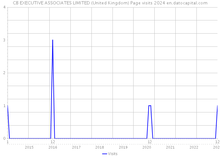 CB EXECUTIVE ASSOCIATES LIMITED (United Kingdom) Page visits 2024 