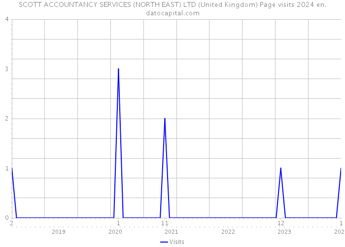 SCOTT ACCOUNTANCY SERVICES (NORTH EAST) LTD (United Kingdom) Page visits 2024 