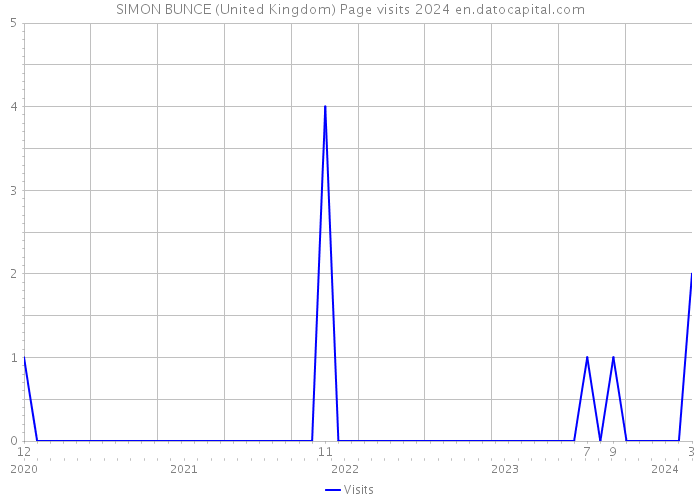 SIMON BUNCE (United Kingdom) Page visits 2024 