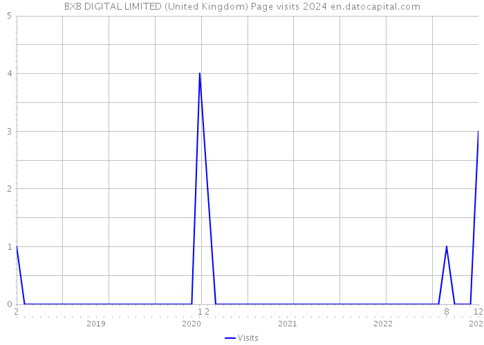BXB DIGITAL LIMITED (United Kingdom) Page visits 2024 