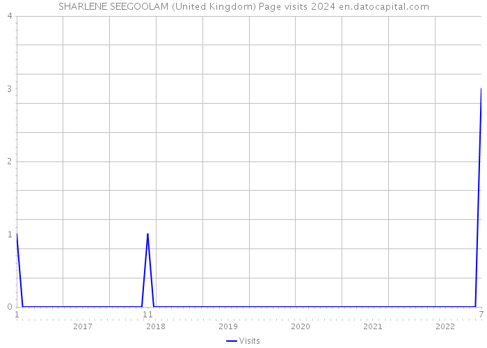 SHARLENE SEEGOOLAM (United Kingdom) Page visits 2024 