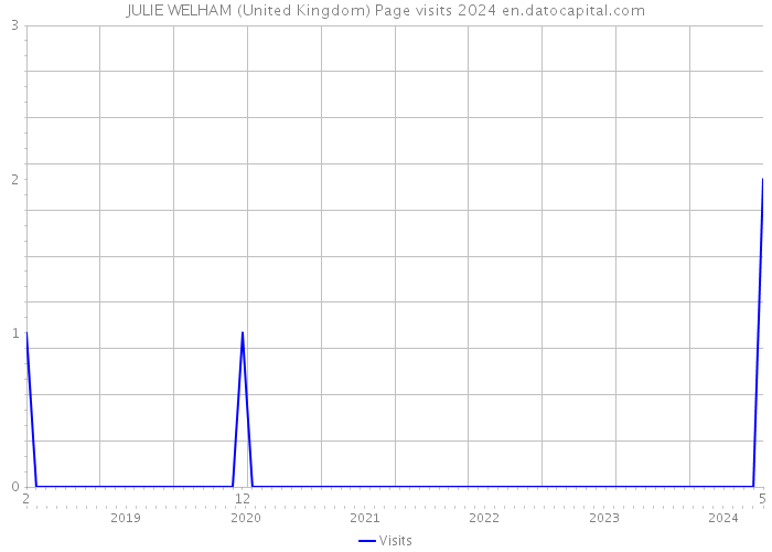 JULIE WELHAM (United Kingdom) Page visits 2024 