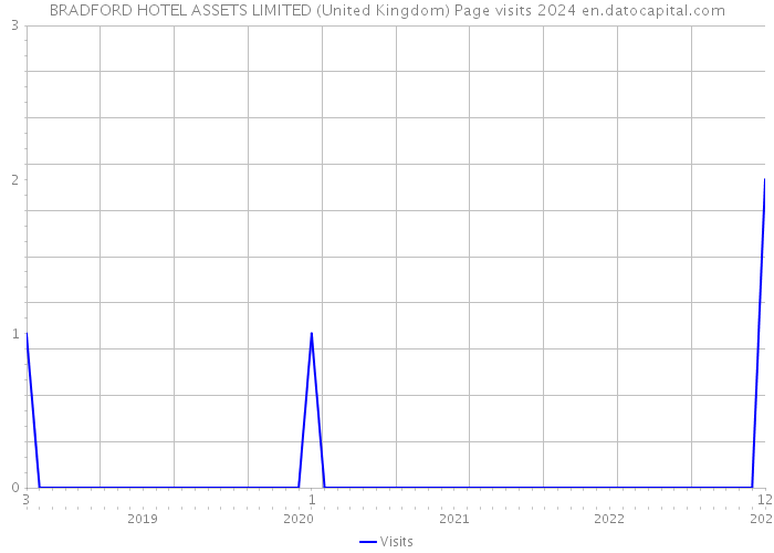BRADFORD HOTEL ASSETS LIMITED (United Kingdom) Page visits 2024 