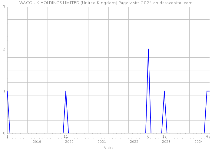 WACO UK HOLDINGS LIMITED (United Kingdom) Page visits 2024 