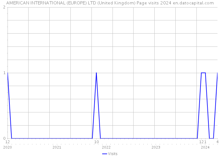 AMERICAN INTERNATIONAL (EUROPE) LTD (United Kingdom) Page visits 2024 