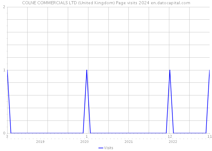 COLNE COMMERCIALS LTD (United Kingdom) Page visits 2024 