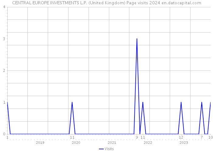 CENTRAL EUROPE INVESTMENTS L.P. (United Kingdom) Page visits 2024 