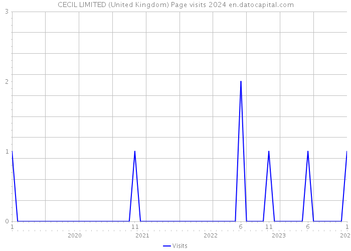 CECIL LIMITED (United Kingdom) Page visits 2024 