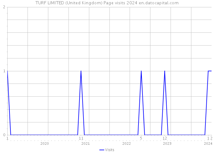 TURF LIMITED (United Kingdom) Page visits 2024 