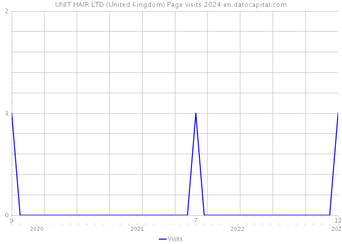 UNIT HAIR LTD (United Kingdom) Page visits 2024 