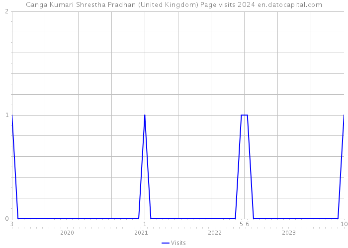 Ganga Kumari Shrestha Pradhan (United Kingdom) Page visits 2024 