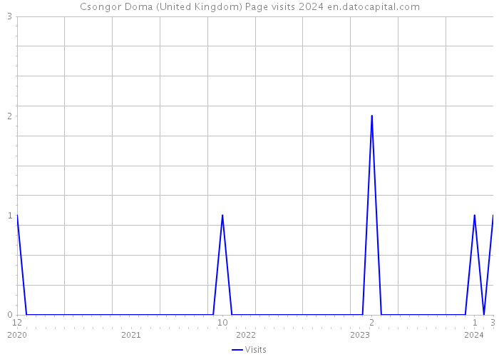 Csongor Doma (United Kingdom) Page visits 2024 