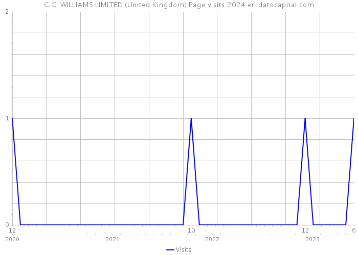 C.C. WILLIAMS LIMITED (United Kingdom) Page visits 2024 