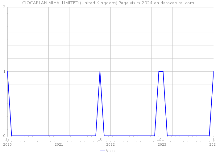 CIOCARLAN MIHAI LIMITED (United Kingdom) Page visits 2024 