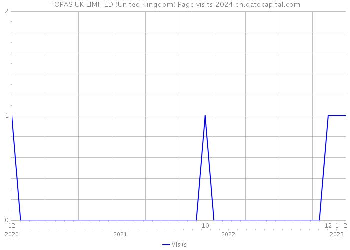 TOPAS UK LIMITED (United Kingdom) Page visits 2024 