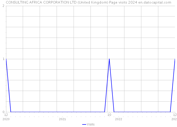 CONSULTING AFRICA CORPORATION LTD (United Kingdom) Page visits 2024 