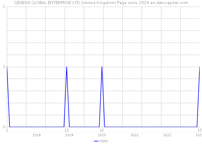 GENESIS GLOBAL ENTERPRISE LTD (United Kingdom) Page visits 2024 