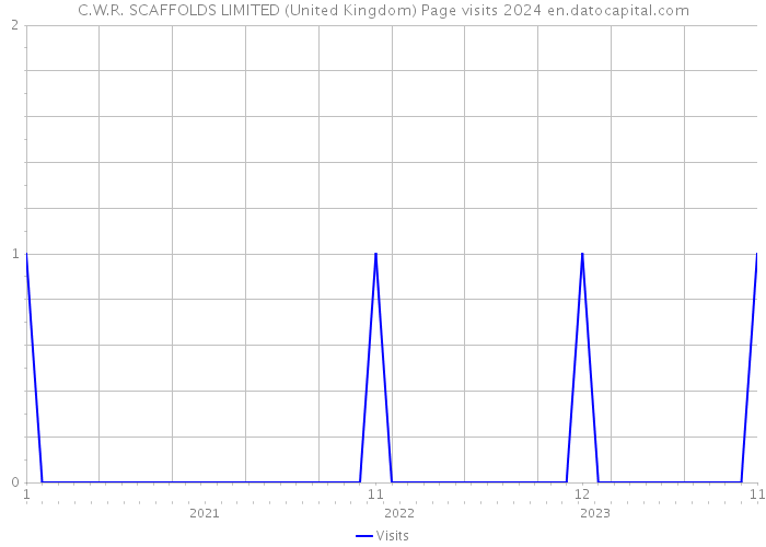 C.W.R. SCAFFOLDS LIMITED (United Kingdom) Page visits 2024 