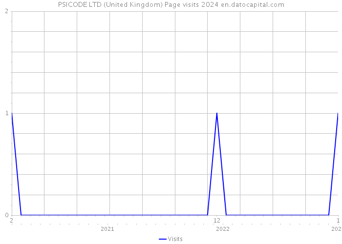PSICODE LTD (United Kingdom) Page visits 2024 