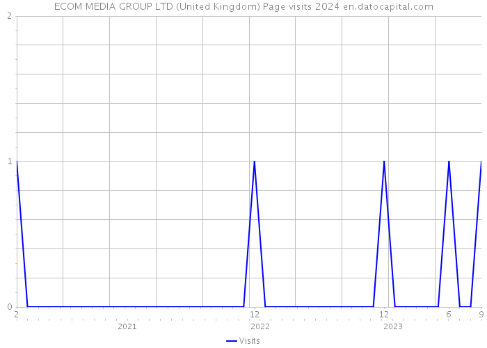 ECOM MEDIA GROUP LTD (United Kingdom) Page visits 2024 