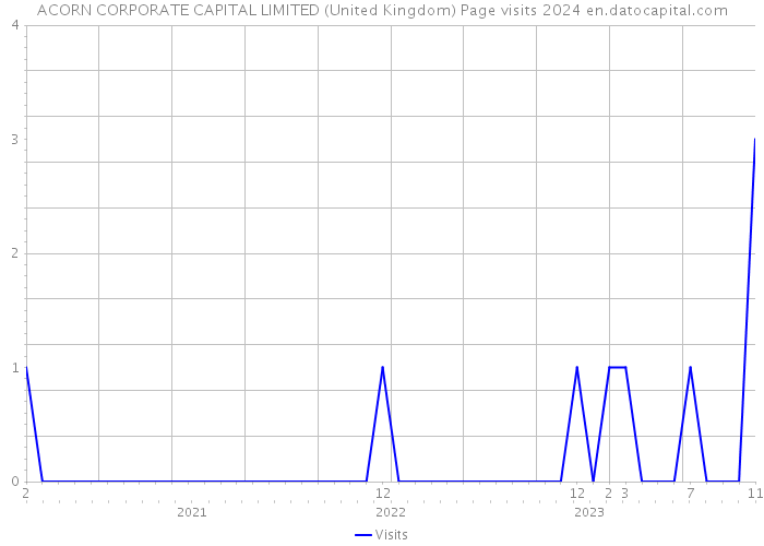 ACORN CORPORATE CAPITAL LIMITED (United Kingdom) Page visits 2024 