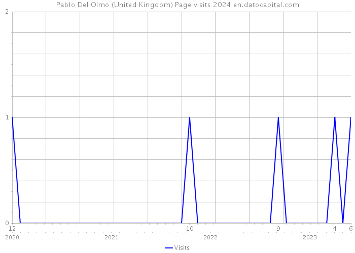 Pablo Del Olmo (United Kingdom) Page visits 2024 