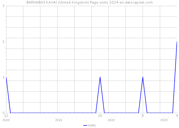 BARNABAS KAVAI (United Kingdom) Page visits 2024 