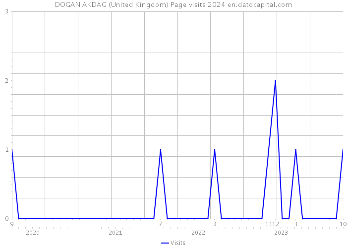 DOGAN AKDAG (United Kingdom) Page visits 2024 