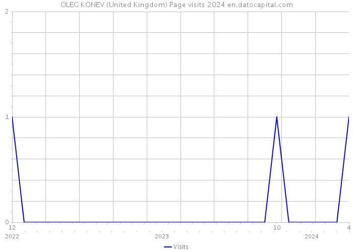 OLEG KONEV (United Kingdom) Page visits 2024 