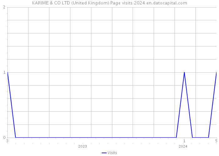 KARIME & CO LTD (United Kingdom) Page visits 2024 