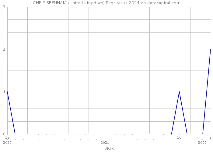 CHRIS BEENHAM (United Kingdom) Page visits 2024 