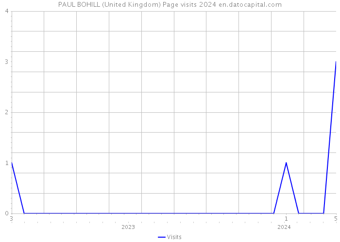 PAUL BOHILL (United Kingdom) Page visits 2024 