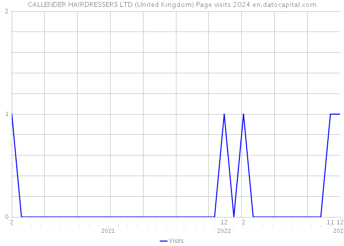 CALLENDER HAIRDRESSERS LTD (United Kingdom) Page visits 2024 