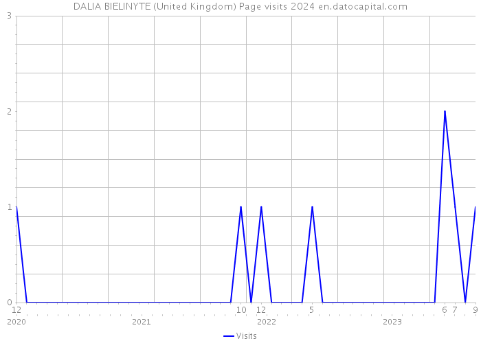DALIA BIELINYTE (United Kingdom) Page visits 2024 