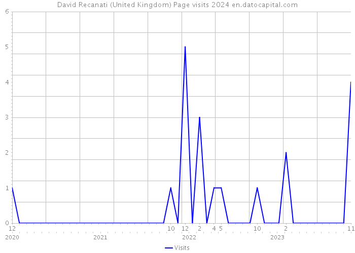 David Recanati (United Kingdom) Page visits 2024 